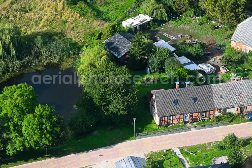 Groß Daberkow from above - Single-family home on street Zum Pastorhaus in Gross Daberkow in the state Mecklenburg - Western Pomerania, Germany