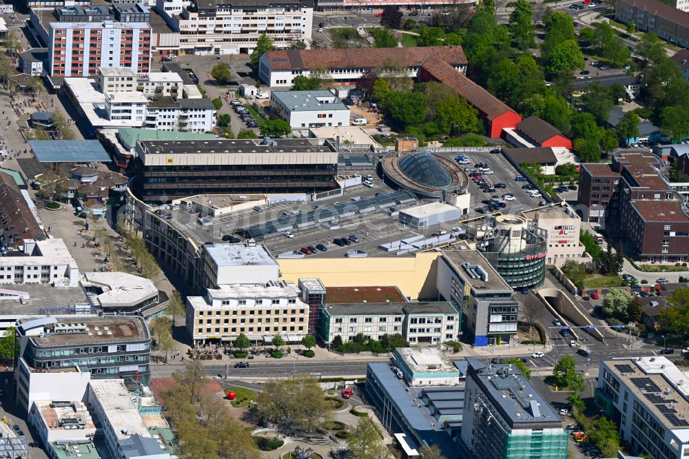 Aerial image Wolfsburg - Shopping center City-Galerie Wolfsburg on Porschestrasse in the district Stadtmitte in Wolfsburg in the state Lower Saxony, Germany