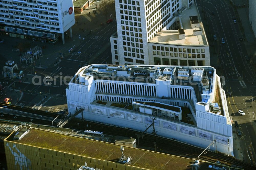 Aerial photograph Berlin - Building of the shopping center ZOOM Berlin on Joachimsthaler Strasse - Kantstrasse - Hardenbergstrasse in the district Charlottenburg in Berlin, Germany