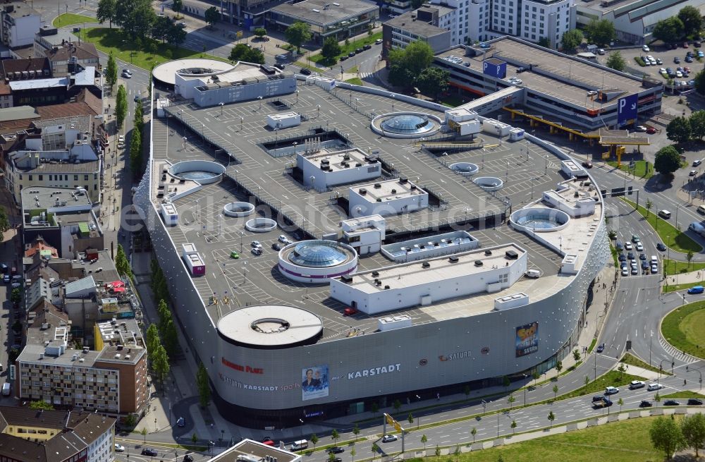 Aerial photograph Essen - Limbeckerplatz shopping center in Essen. The Essen-based shopping center is a project of the ECE Project Management GmbH & Co. KG