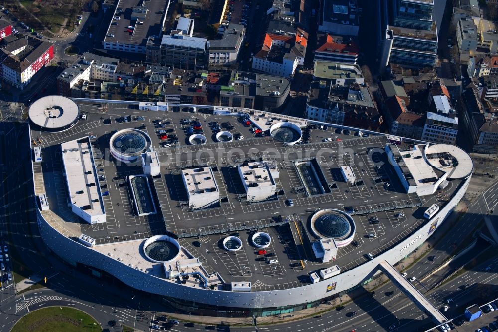 Aerial image Essen - Shopping mall Limbecker Platz in Essen in the state North Rhine-Westphalia