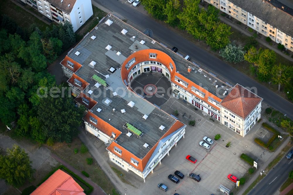 Aerial photograph Altlandsberg - Building of the shopping center on Berliner Allee in Altlandsberg in the state Brandenburg, Germany