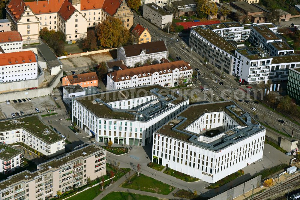 Aerial photograph Regensburg - Building of the shopping center Doernbergforum on street Friedrich-Niedermayer-Strasse in Regensburg in the state Bavaria, Germany