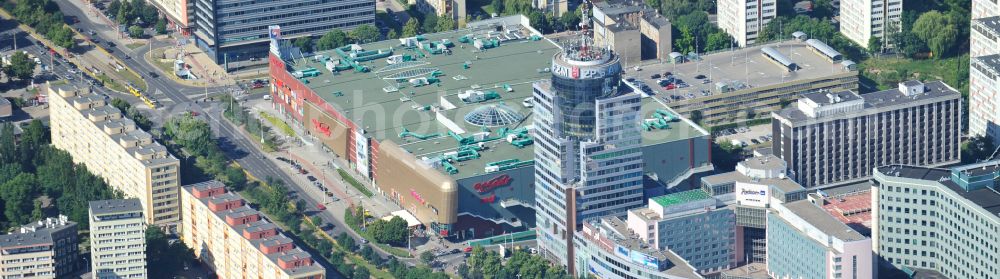 Szczecin - Stettin from the bird's eye view: Building of the shopping center Galaxy Centrum in Szczecin in West Pomeranian, Poland
