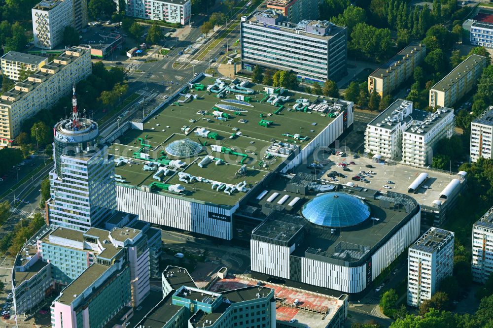 Aerial photograph Szczecin - Stettin - Building of the shopping center Galaxy Centrum in Szczecin in West Pomeranian, Poland