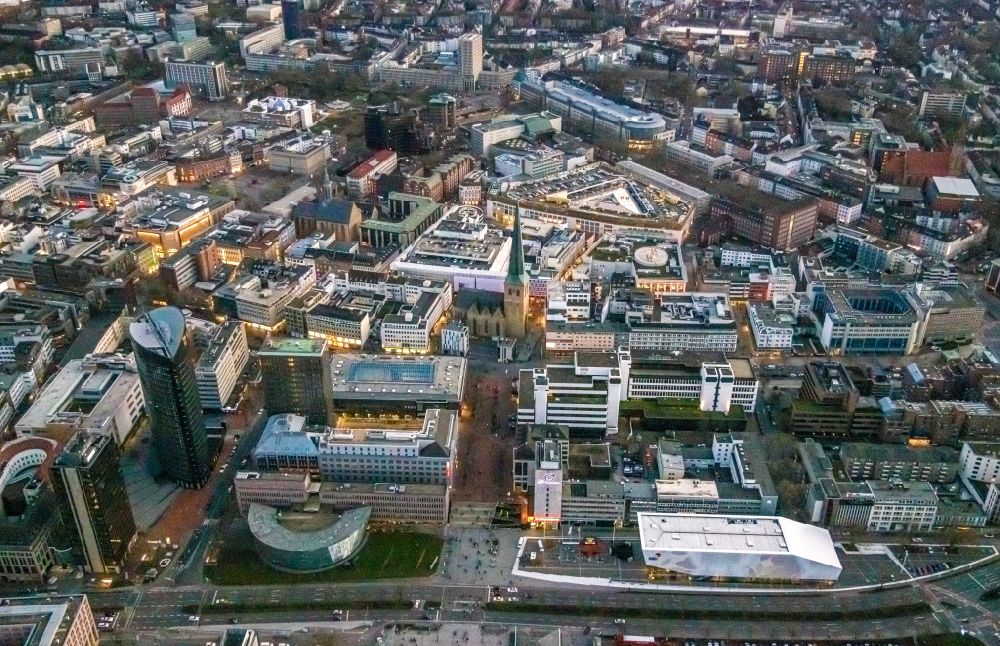 Aerial photograph Dortmund - Building of the shopping center Thier-Galerie on street Hoher Wall in the district City-West in Dortmund at Ruhrgebiet in the state North Rhine-Westphalia, Germany