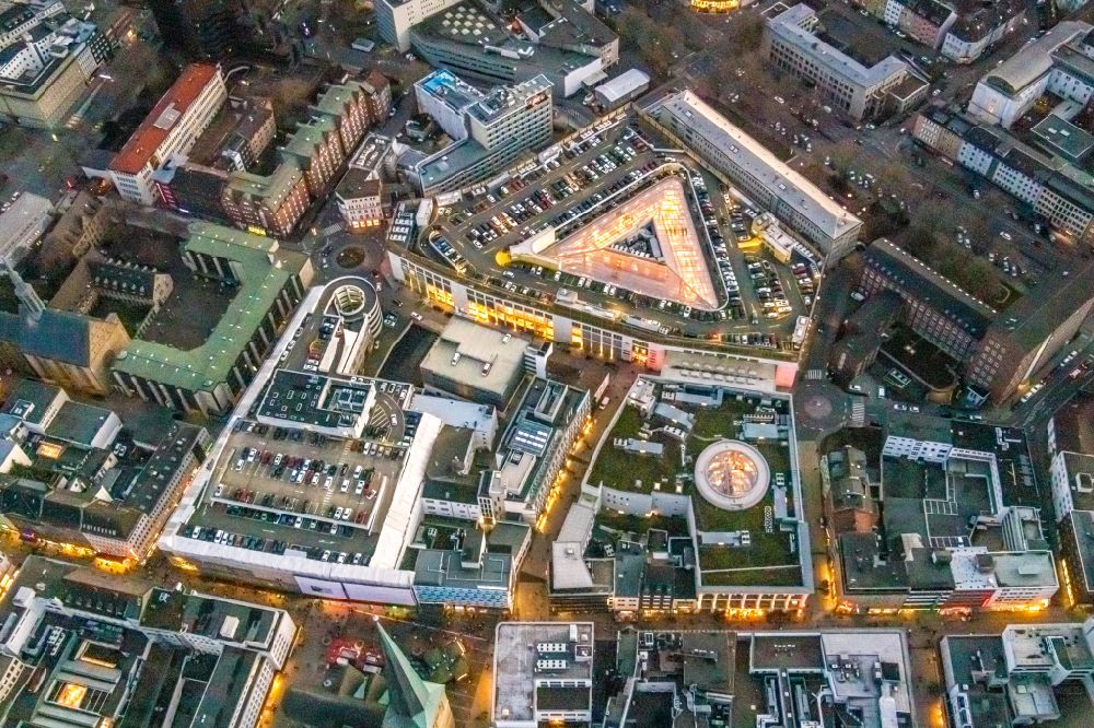 Aerial image Dortmund - Building of the shopping center Thier-Galerie on street Hoher Wall in the district City-West in Dortmund at Ruhrgebiet in the state North Rhine-Westphalia, Germany
