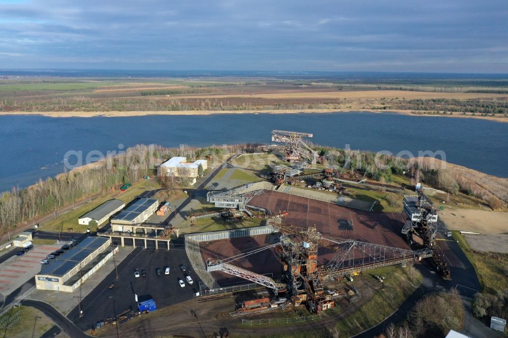 Aerial photograph Gräfenhainichen - View of Ferropolis, called City of Metal, in Graefenhainichen in Saxony-Anhalt
