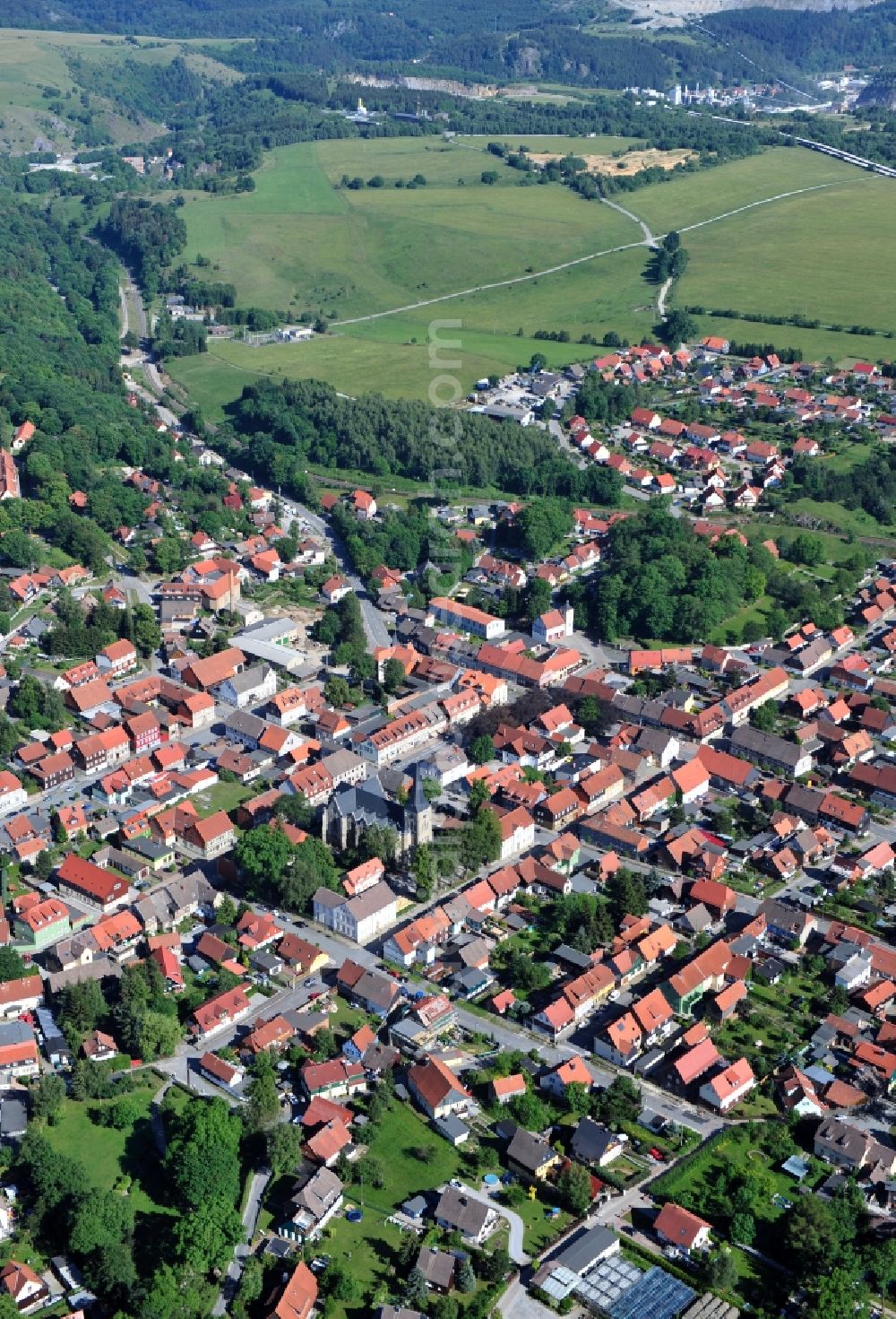 Aerial photograph Elbingerode ( Harz ) - Elbingerode in the state Saxony-Anhalt