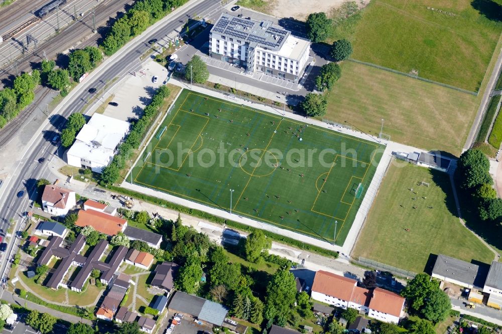 Aerial image Göttingen - Ensemble of sports grounds Maschpark Schuetzenanger in Goettingen in the state Lower Saxony, Germany
