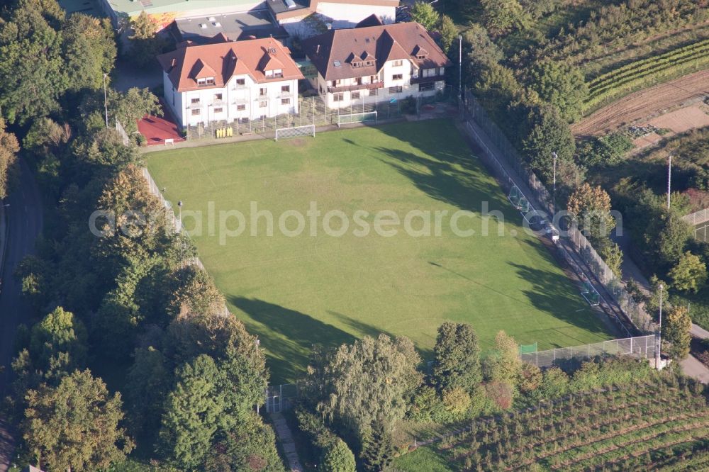 Aerial photograph Baden-Baden - Ensemble of sports grounds of Suedbadischen Sportschule in the district Steinbach in Baden-Baden in the state Baden-Wuerttemberg, Germany