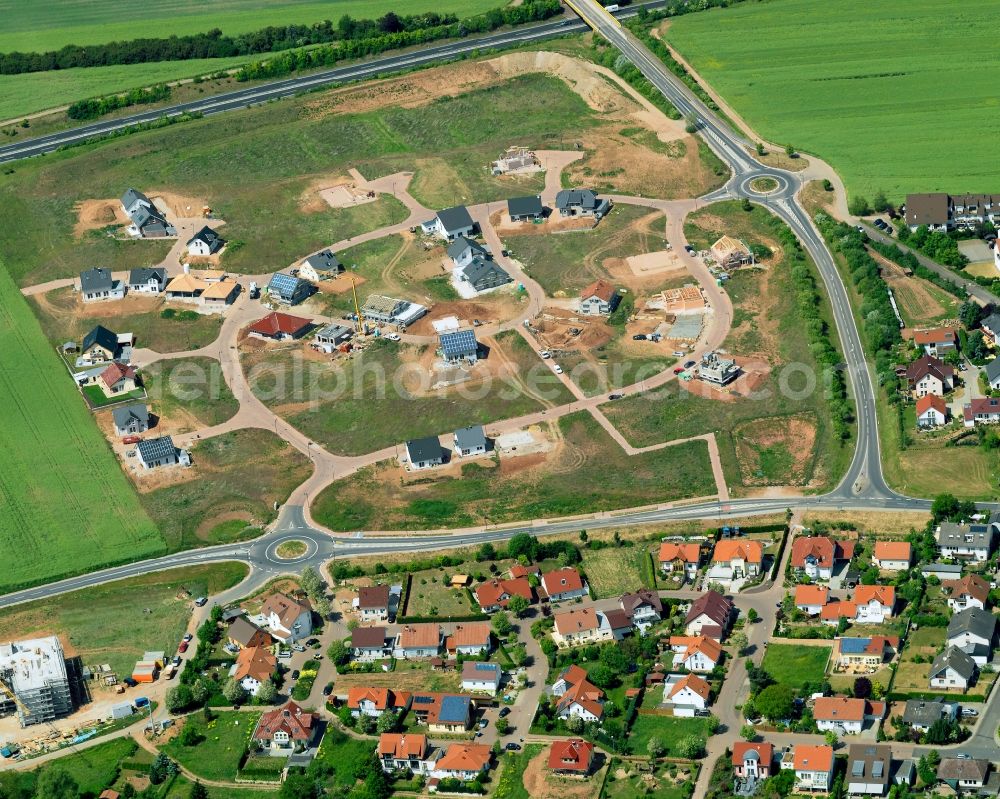 Aerial photograph Rüdesheim - Emergence of a new housing estate on the B41 in Rudesheim in Rhineland-Palatinate