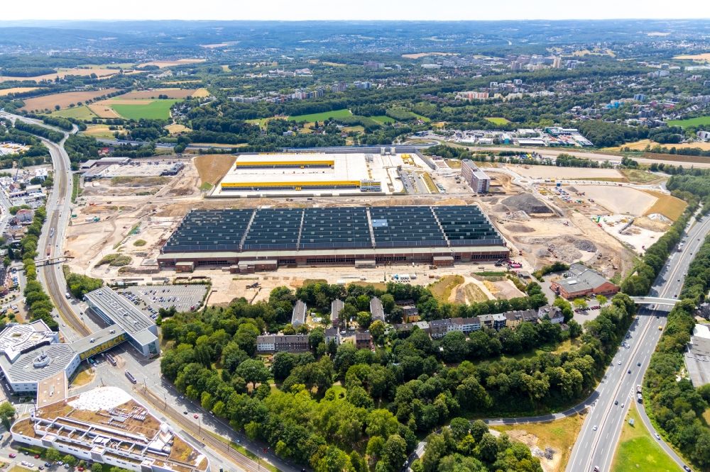 Aerial image Bochum - Development area of Areal MARK 51A?7 on the site of the former Opelwerk in Bochum in the federal state of North Rhine-Westphalia, Germany