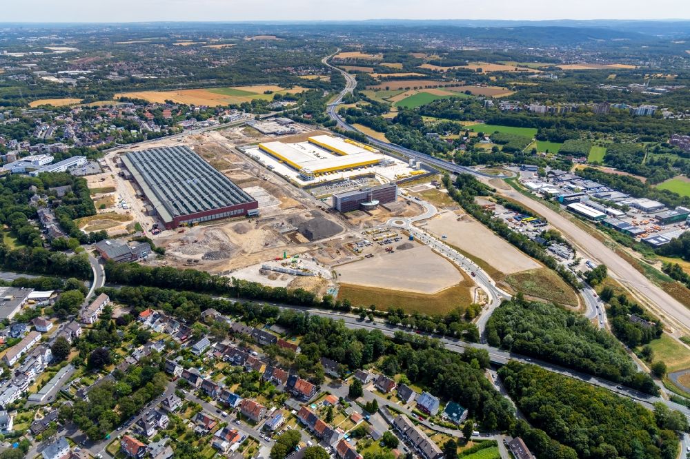 Aerial photograph Bochum - Development area of Areal MARK 51A?7 on the site of the former Opelwerk in Bochum in the federal state of North Rhine-Westphalia, Germany