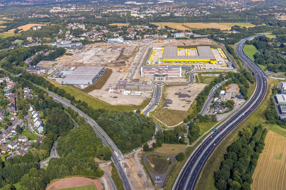 Bochum from the bird's eye view: Development area of Areal MARK 51AA?7 on the site of the former Opelwerk in Bochum in the federal state of North Rhine-Westphalia, Germany