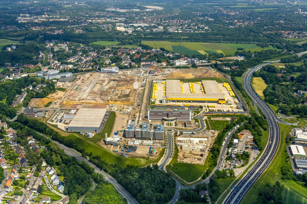 Aerial image Bochum - Development area of Areal MARK 51AA?7 on the site of the former Opelwerk in Bochum in the federal state of North Rhine-Westphalia, Germany