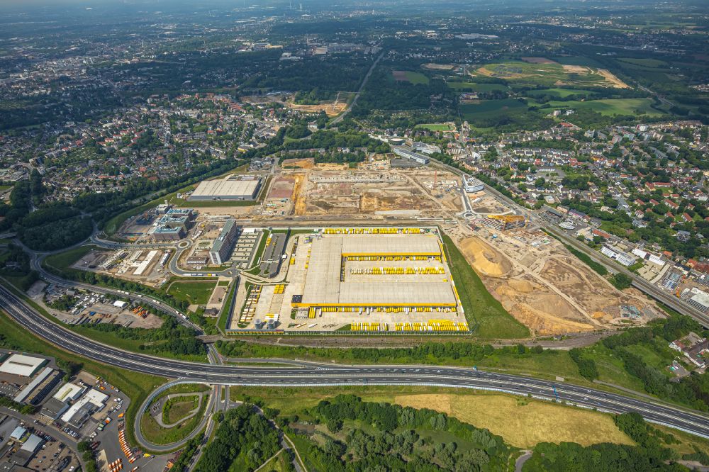 Aerial photograph Bochum - Development area of Areal MARK 51AA?7 on the site of the former Opelwerk in Bochum in the federal state of North Rhine-Westphalia, Germany