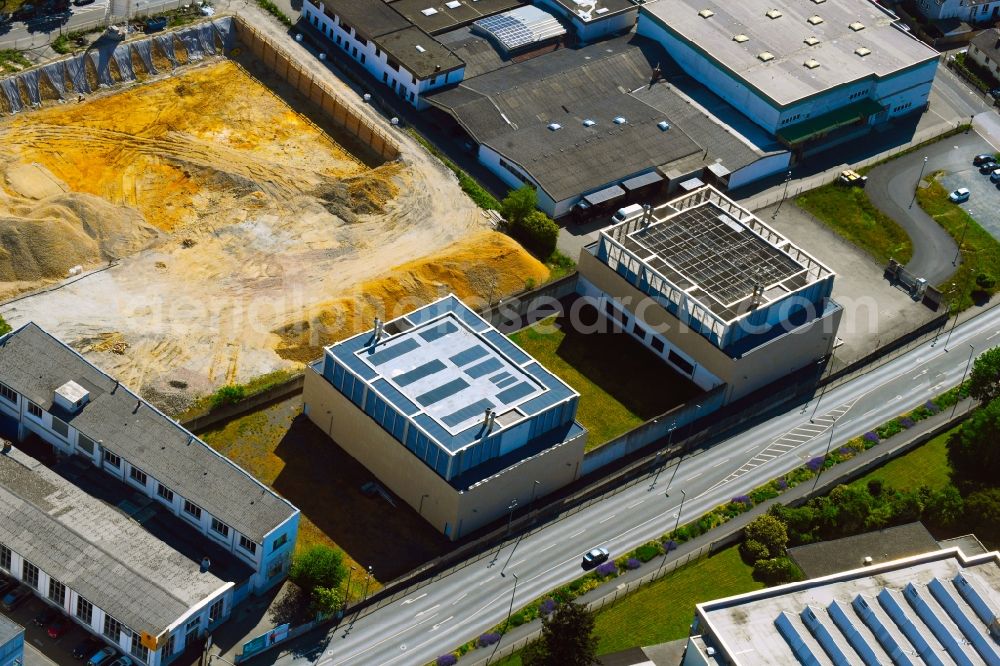 Oberursel (Taunus) from the bird's eye view: Development area and building land fallow at the IBM Datacenter on Gablonzer Strasse in the district Weisskirchen in Oberursel (Taunus) in the state Hesse, Germany
