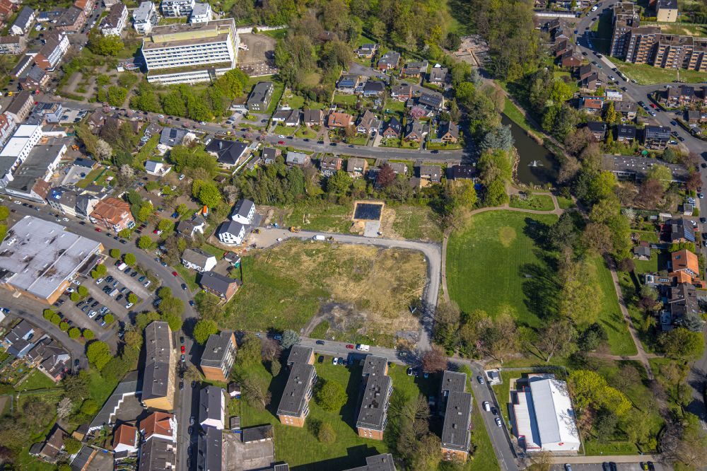 Aerial image Hamm - Development area and building land fallow between Oswaldstrasse and Albert-Struck-Strasse in the district Bockum-Hoevel in Hamm at Ruhrgebiet in the state North Rhine-Westphalia, Germany
