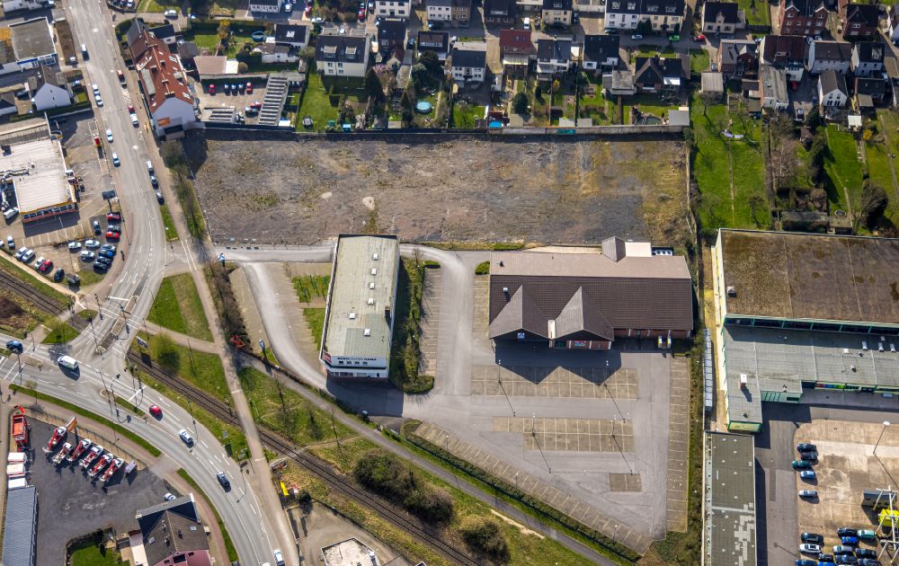 Aerial photograph Hamm - Development area and building land fallow on street Werler Strasse in Hamm at Ruhrgebiet in the state North Rhine-Westphalia, Germany