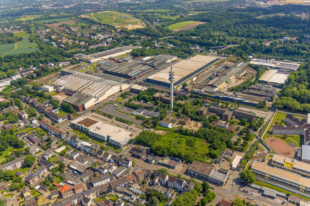 Aerial image Bochum - Development area and building land fallow Karl-Lange-Strasse - Castroper Strasse in the district Innenstadt in Bochum at Ruhrgebiet in the state North Rhine-Westphalia, Germany