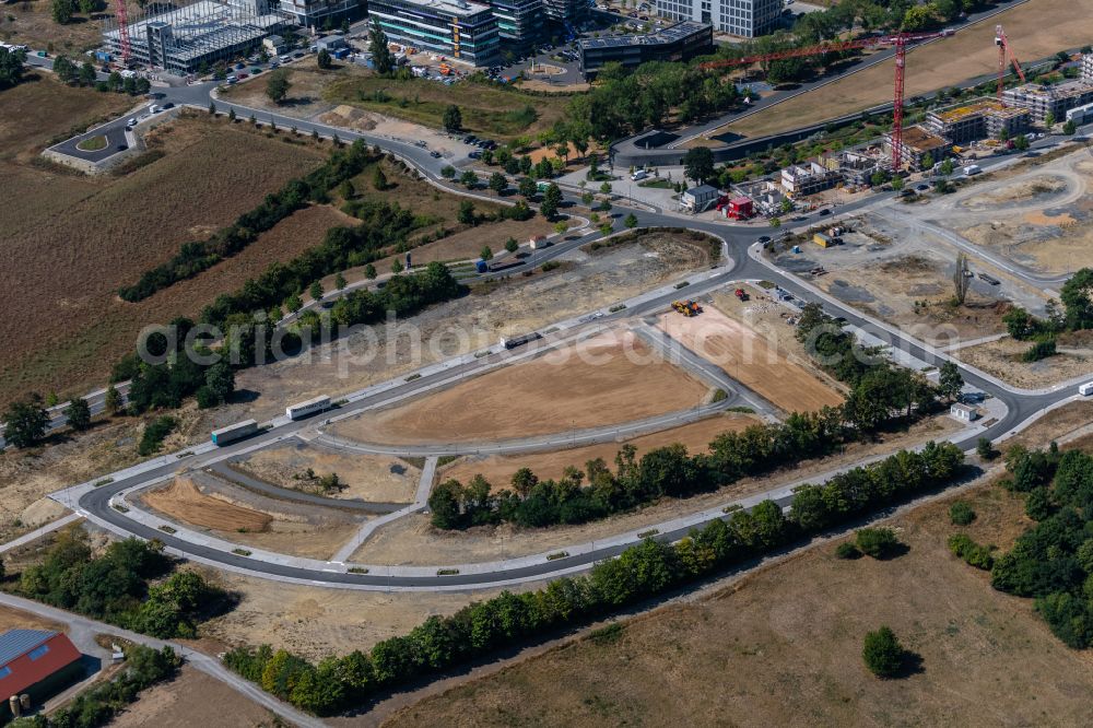 Aerial image Würzburg - Development area and building land fallow on Rottendorfer Strasse in the district Frauenland in Wuerzburg in the state Bavaria, Germany