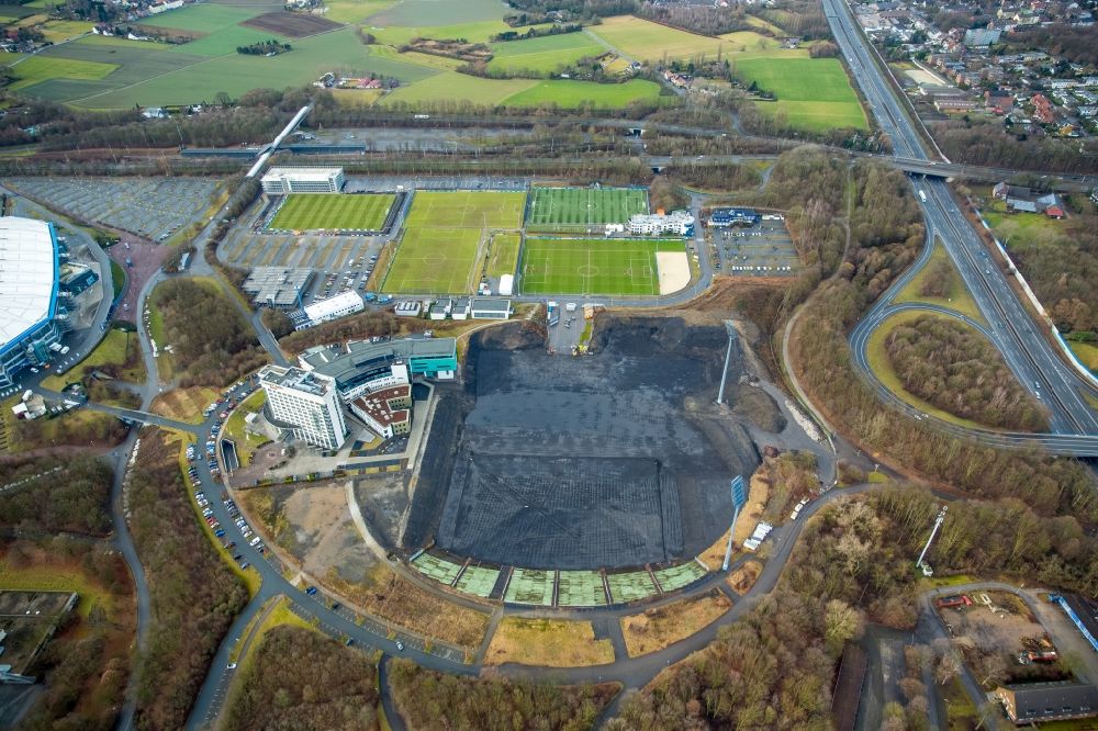 Aerial image Gelsenkirchen - Development area and building land fallow Stadionring - Parkallee in the district Gelsenkirchen-Ost in Gelsenkirchen in the state North Rhine-Westphalia