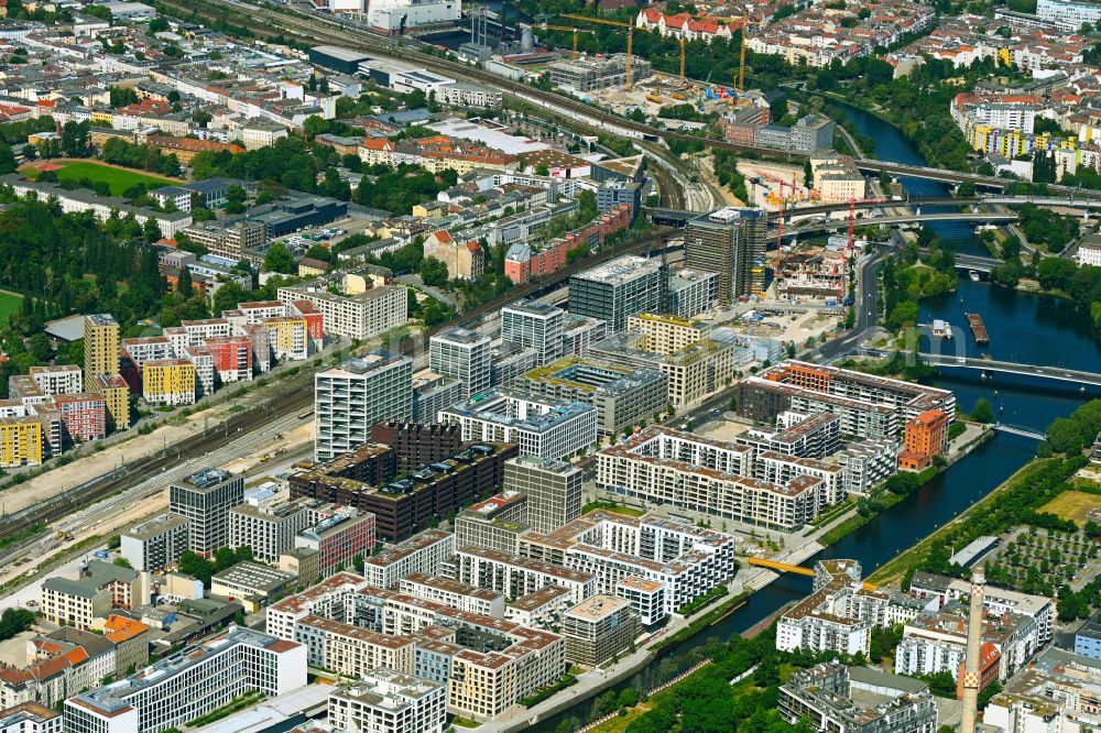 Aerial photograph Berlin - Development area of industrial wasteland of Europa City along the Heidestrasse in the district Moabit in Berlin, Germany
