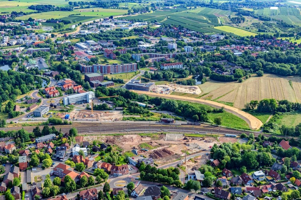 Aerial image Stade - Development area of industrial wasteland in Stade in the state Lower Saxony, Germany