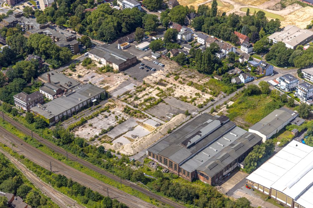 Herne from the bird's eye view: Development area of industrial wasteland on Fabrikstrasse in Herne in the state North Rhine-Westphalia, Germany