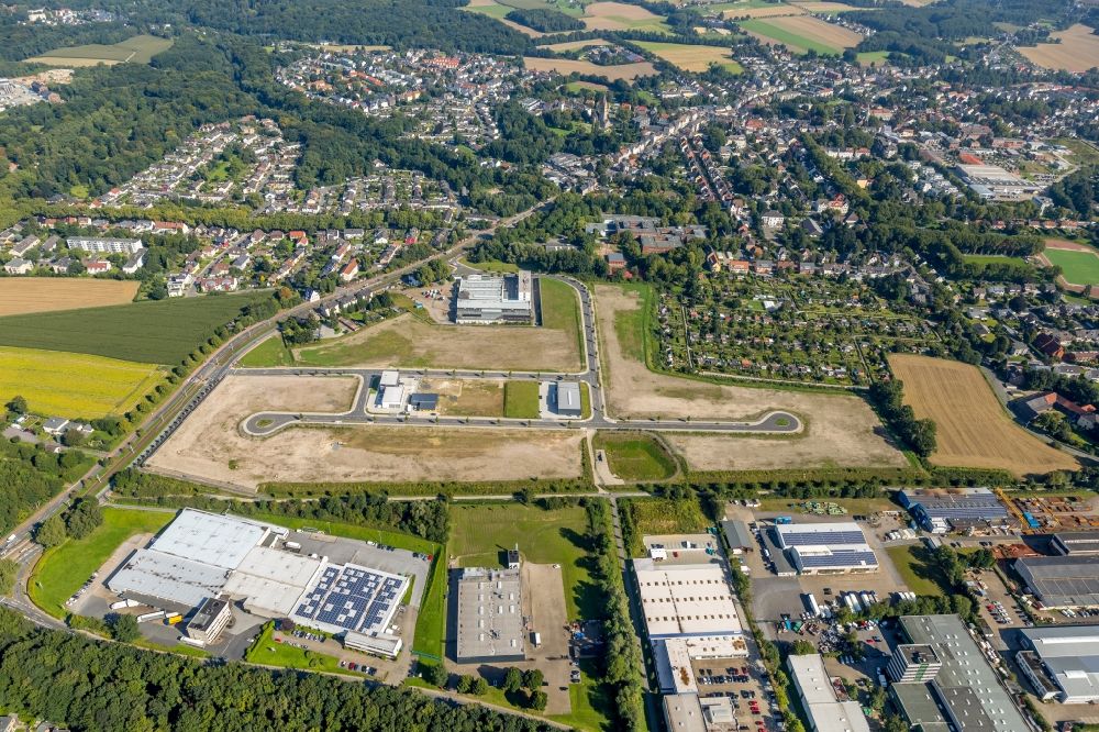 Bochum from the bird's eye view: Development area of industrial wasteland Hiltrop on Castroper Hellweg in Bochum in the state North Rhine-Westphalia