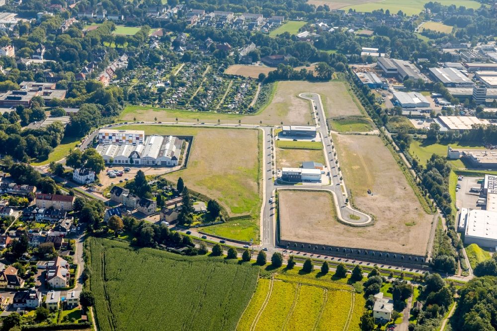 Aerial image Bochum - Development area of industrial wasteland Hiltrop on Castroper Hellweg in Bochum in the state North Rhine-Westphalia