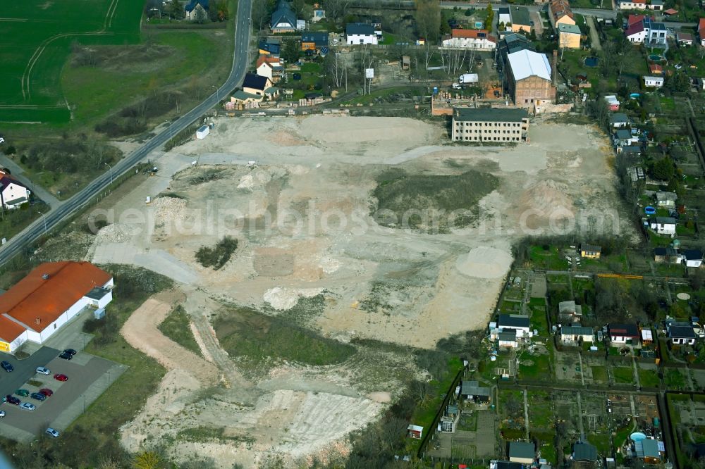 Aerial image Dölau - Development area of industrial wasteland on Neuragoczystrasse in Doelau in the state Saxony-Anhalt, Germany