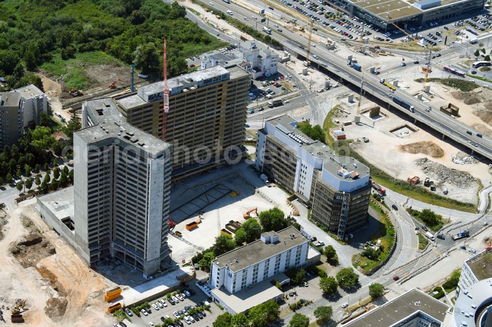 Aerial photograph Offenbach am Main - Development area of industrial wasteland zum Stadtquartier Kaiserlei Quartier of CG - Group in Offenbach am Main in the state Hesse