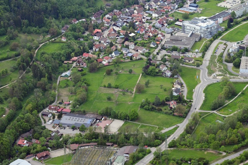 Wehr from the bird's eye view: Development area for future buildings Habiken close to district Enkendorf in Wehr in the state Baden-Wurttemberg, Germany