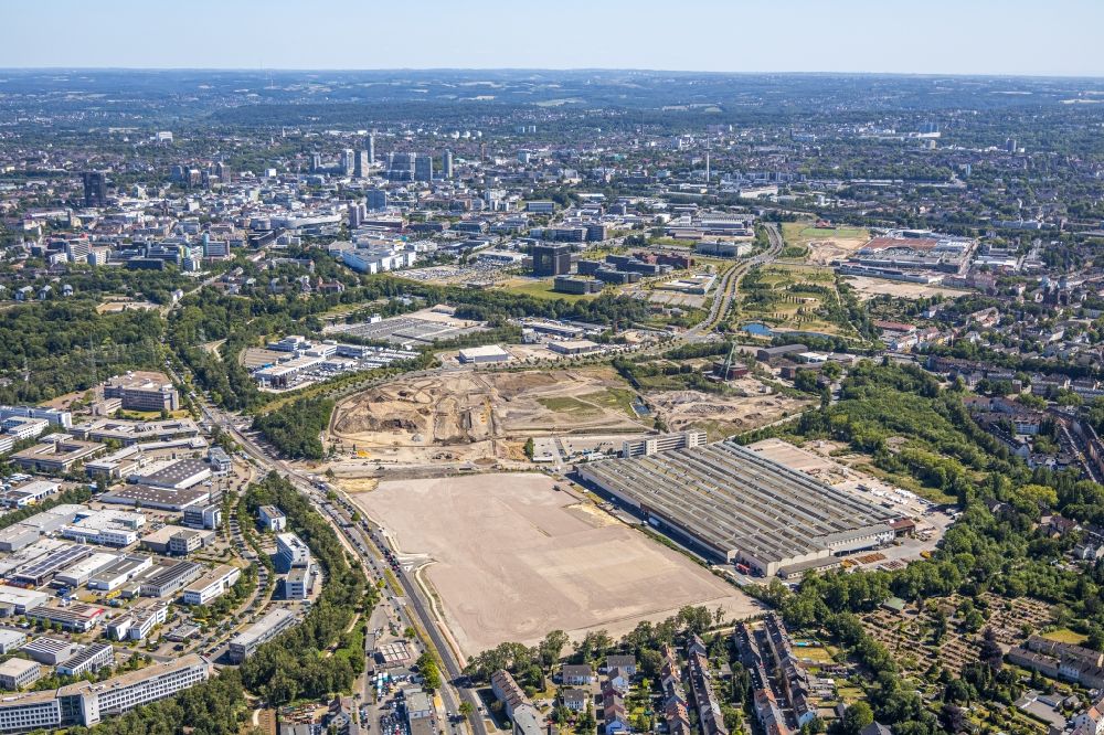 Aerial photograph Essen - Developing field of residential and commercial space ESSEN 51 in the district Bochold in Essen in the state North Rhine-Westphalia, Germany