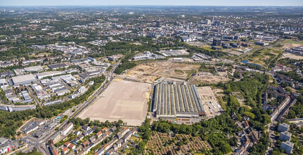 Aerial image Essen - Developing field of residential and commercial space ESSEN 51 in the district Bochold in Essen in the state North Rhine-Westphalia, Germany
