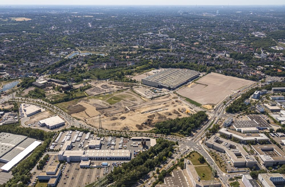 Essen from the bird's eye view: Developing field of residential and commercial space ESSEN 51 in the district Bochold in Essen in the state North Rhine-Westphalia, Germany