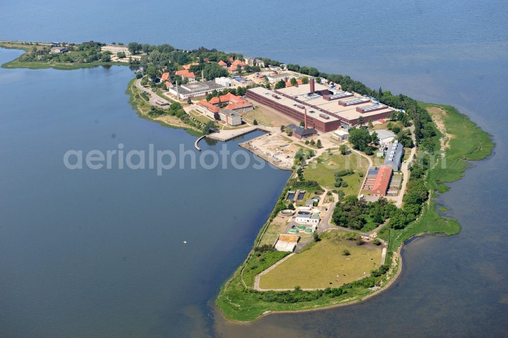 Aerial image Riems - Extension of new building site at the building complex of the institute Friedrich-Loeffler-Institutes FLI in Riems in the state Mecklenburg - Western Pomerania, Germany