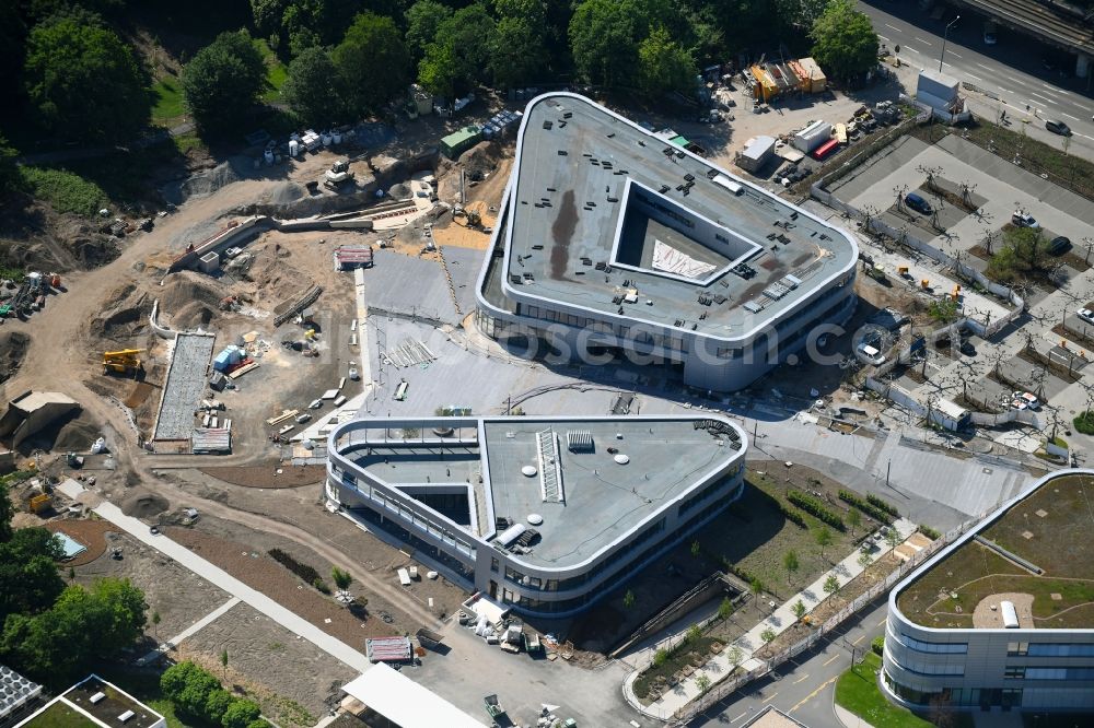 Aerial photograph Köln - Construction site of Administration building of the company RheinEnergie AG on Parkguertel in the district Ehrenfeld in Cologne in the state North Rhine-Westphalia, Germany