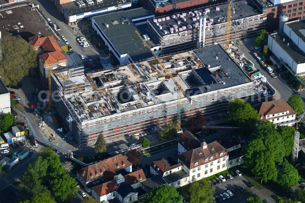 Aerial photograph Bremen - Extension construction site on the grounds of the Klinikum Bremen
