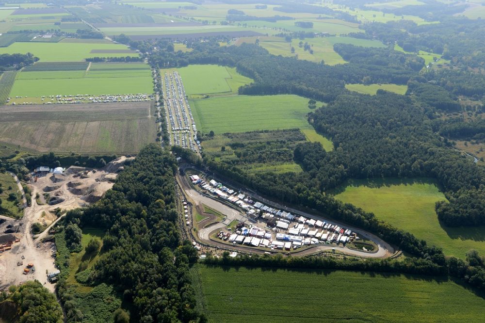 Aerial photograph Buxtehude - The Estering is a permanent motor racing circuit for rallycross competitions in Buxtehude, located about 35 km southwest of Hamburg in the federal state of Lower Saxony, Germany