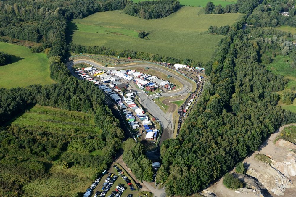 Aerial image Buxtehude - The Estering is a permanent motor racing circuit for rallycross competitions in Buxtehude, located about 35 km southwest of Hamburg in the federal state of Lower Saxony, Germany