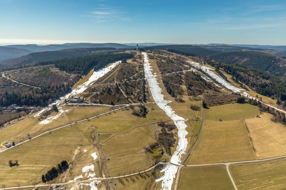 Aerial photograph Willingen (Upland) - View of the Ettelsberg near Willingen ( Upland ) in the state of Hesse