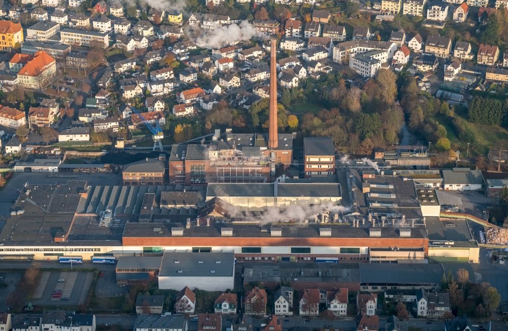 Aerial photograph Arnsberg - Factory - building in Arnsberg in the state North Rhine-Westphalia