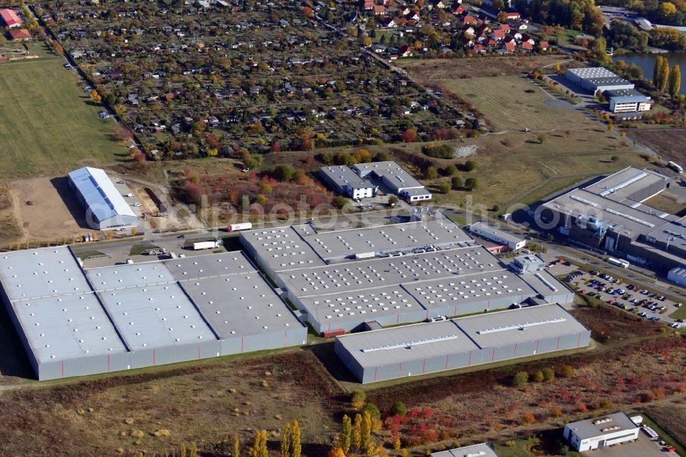 Aerial photograph Wernigerode - View of the factory property of the Wergona Schokoladen GmbH in Wernigerode in the state Saxony-Anhalt. As a producer of chocolate products for different brands, the Wergona Schokoladen Gmbh offers a comprehensive assortment of various chocolate products