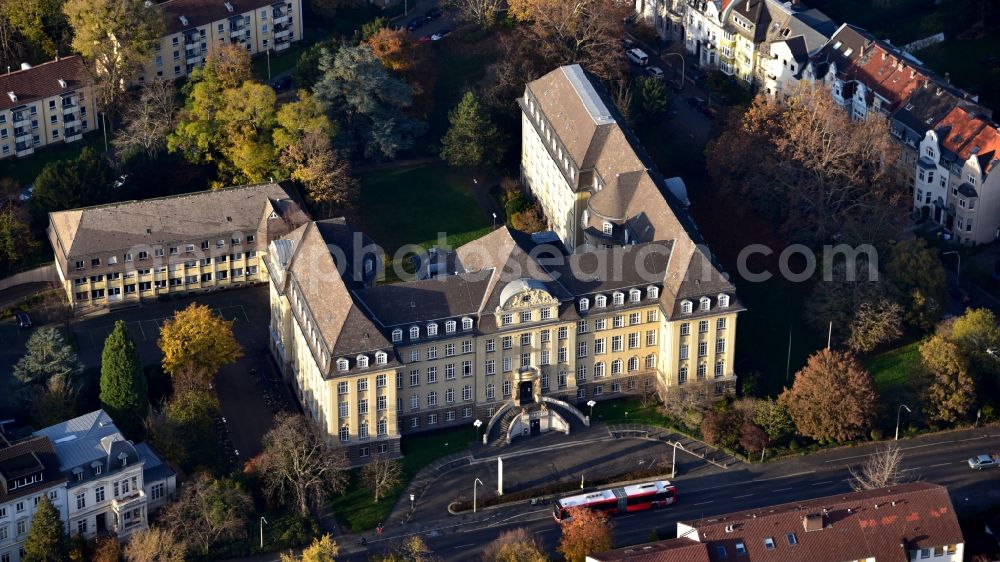 Bonn from the bird's eye view: Mathematics Library at the University of Bonn in Bonn in the state North Rhine-Westphalia, Germany
