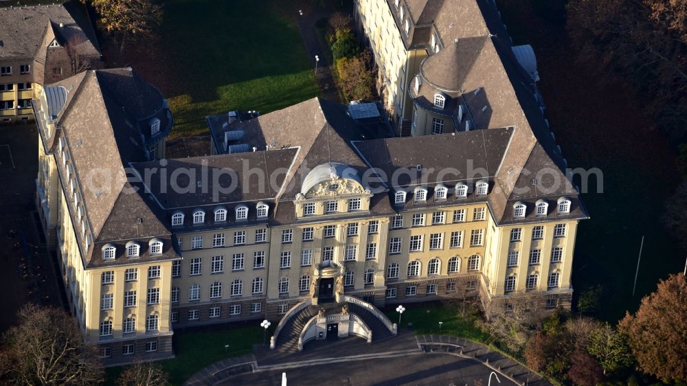 Aerial photograph Bonn - Mathematics Library at the University of Bonn in Bonn in the state North Rhine-Westphalia, Germany