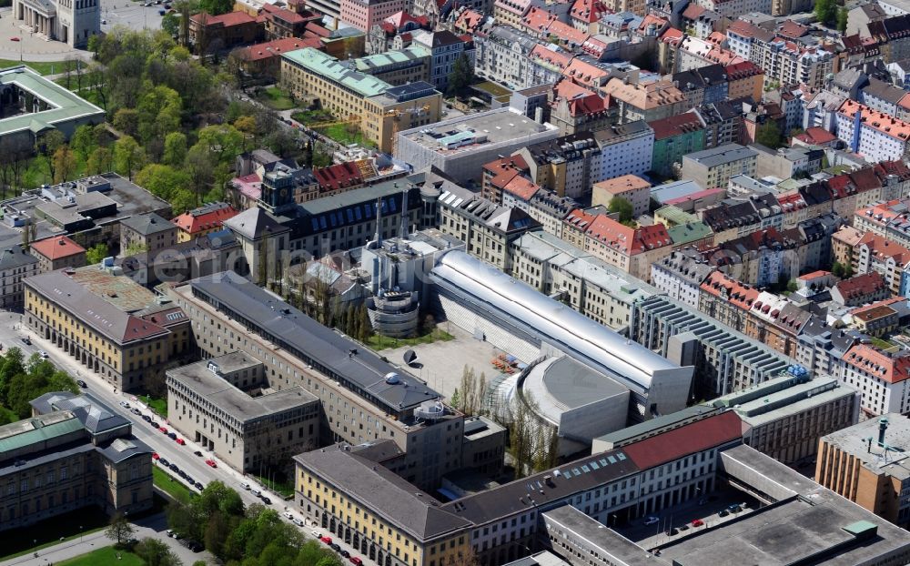Aerial image Garching bei München - View of the Department of Computer Sciences of the Technical University Munich in the state Bavaria