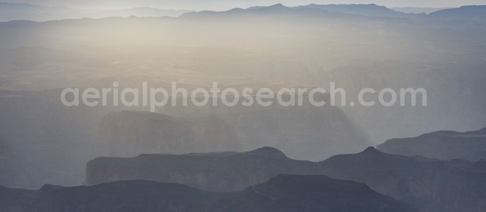 Kingman from above - Rock and mountain landscape in Kingman in Arizona, United States of America